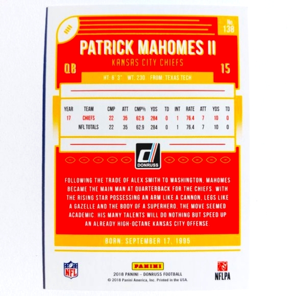 Kansas City Chiefs (Patrick Mahomes II) - FTBL [16_PM9] - Picture 3 of 3